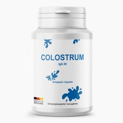 COLOSTRUM 800mg (60 Kapseln) | Aus natürlicher Erstmilch von Kühen - Hergestellt in Deutschland – Im großen Monatsvorrat