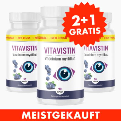 Vitavistin Kapseln (90 Stück) 2+1 GRATIS – Beinhaltet Lutein für die Sehkraft