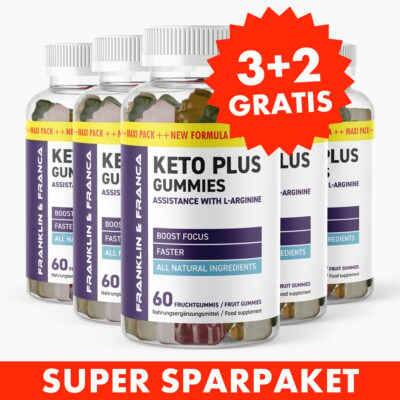 Keto Plus Gummies (60 St.) 3+2 GRATIS - Das bekannte Original