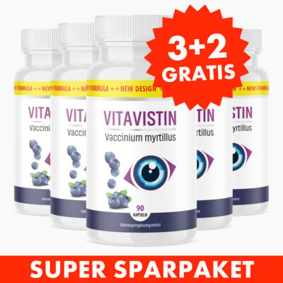 Vitavistin Kapseln (90 Stück) 3+2 GRATIS - Enthält hochwertigen Hagebuttenextrakt