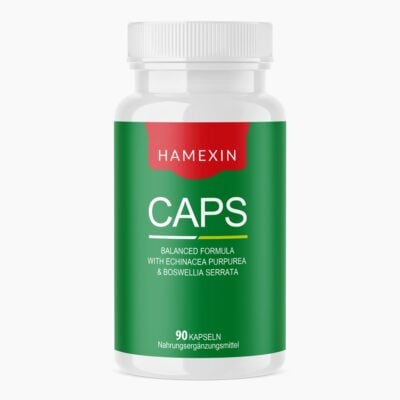 HAMEXIN CAPS (90 Kapseln) | Gut versorgt durch den Alltag - Komplex aus bewährten Pflanzenextrakten - Im großen 3-Monatsvorrat