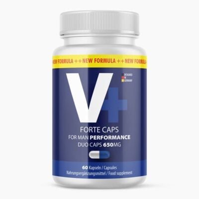 V + FORTE CAPS (60 Kapseln) | Mittel für aktive Männer - Für mehr Energie & Ausdauer – Im praktischen Monatsvorrat