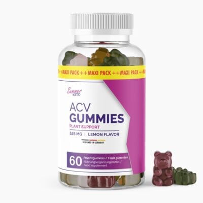 SUMMER KETO ACV GUMMIES (60 St.) | Leckere Gummis für die Keto-Diät – Dein Abnehmhelfer – Im 1-Monatsvorrat